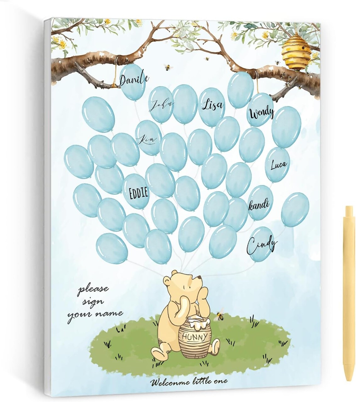 Baby Shower Decorations-Baby Shower Party Games-Baby Shower Gender Reveal Decorations-Baby Shower Guest Book for Bear Party-Party Decorations